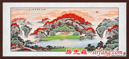 适合挂在客厅里的字画 有山有水更显品味内涵