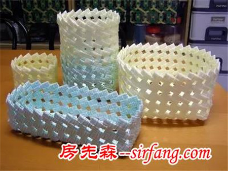 趣生活 | 用吸管巧做收納筐，好看還好用！