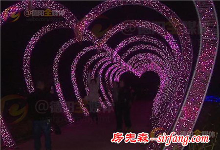 广汉3000万盏节能LED灯　点亮50亩花海