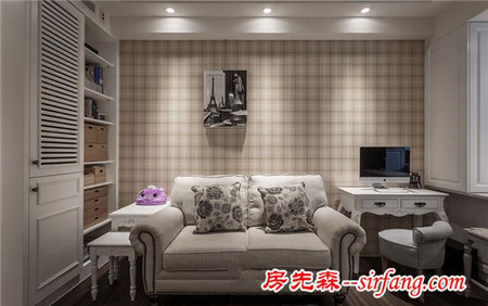 白色的温情，84平简约风格家居