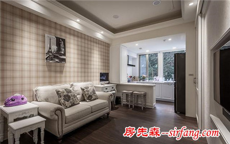 白色的温情，84平简约风格家居
