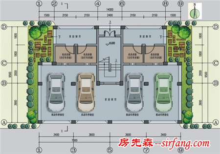 哥俩关系好，一起建双拼别墅、住四户人家，让人羡慕