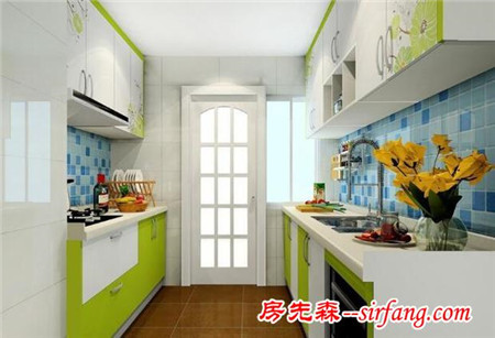 冷色调的整体厨房装修方法 冷色调的整体厨房效果图