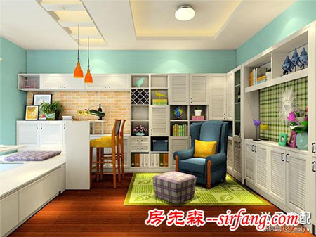 創(chuàng)意小書房裝修效果圖欣賞