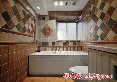 卫生间墙面贴瓷砖，美观实惠、好搞卫生！