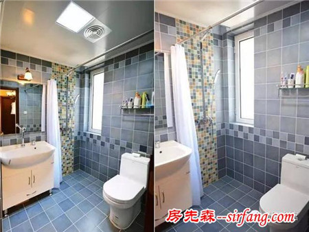 卫生间墙面贴瓷砖，美观实惠、好搞卫生！