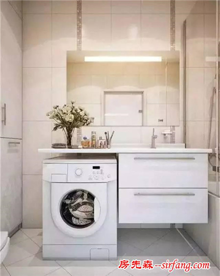 涨姿势！原来洗衣机还可以放在这里！