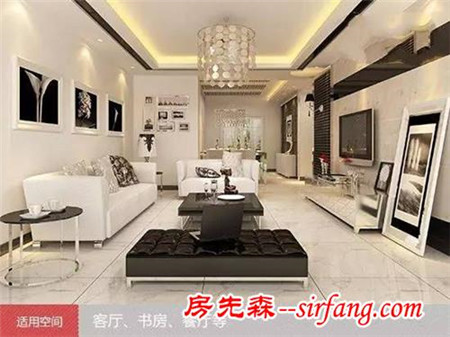 客厅地板砖装修效果图 美观与实用的统一 0