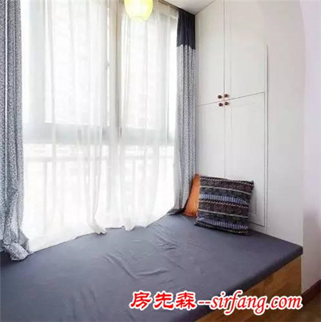 92平兩居室，木格屏風(fēng)化解入戶門正對(duì)衛(wèi)生間門