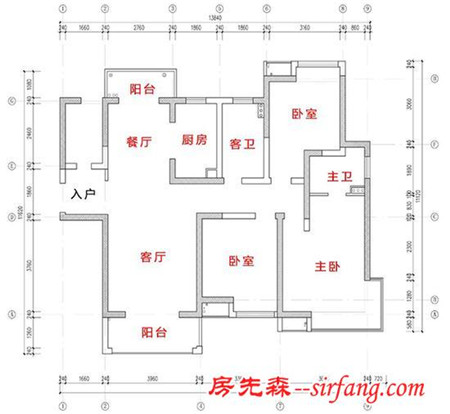 142平新房败笔主卫正对床位? 神来衣柜完美修正