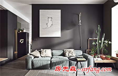 深色系迷你小公寓 令人着迷的复古与雅致