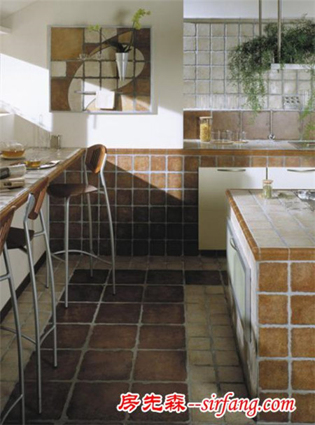 厨房瓷砖装修图 还在纠结选花色和尺寸的可以参考(图)