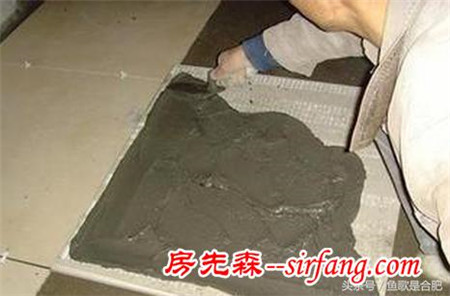 第一次看师傅这样铺砖！不空鼓就怪了