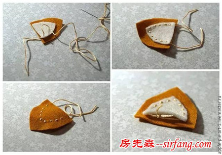 diy手工制作羊毛毡狐狸手偶玩具