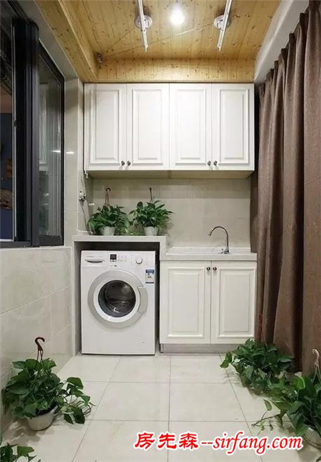 除了卫生间 家里还有哪些地方可以放置洗衣机？
