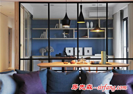181㎡现代简约，通透的玻璃墙书房好大方！