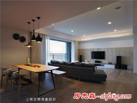 181㎡现代简约，通透的玻璃墙书房好大方！