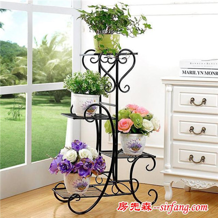 适合家里的盆栽的花架有哪些？来看看这些创意又吸睛的铁艺花架吧