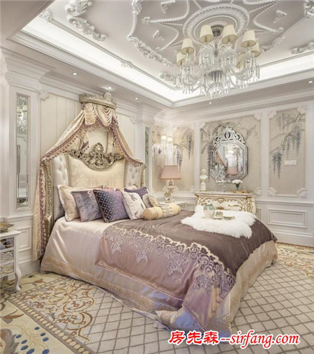 上亿的豪宅都有这样的欧式卧室！看着就豪气！美炸了！