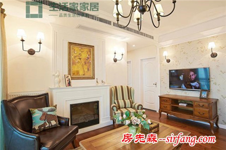 168㎡美式乡村：房子装的好 家庭和睦又美好！