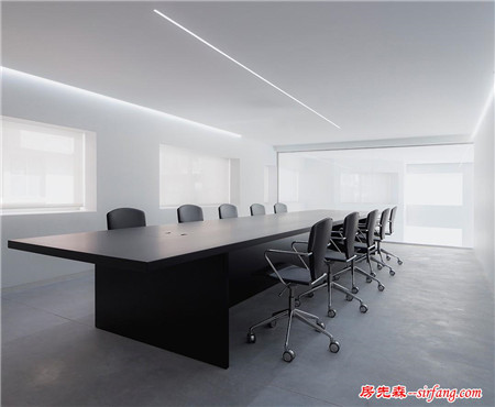 纯白通透的办公空间设计，混凝土也能如此清新脱俗！