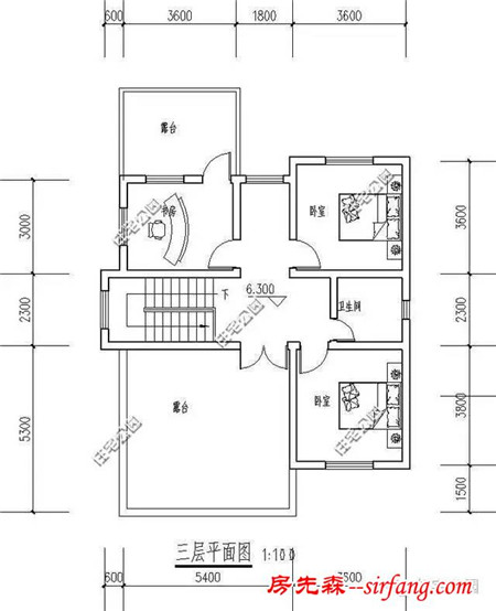 柴火房好还是西式厨房好？看看这个9.6X11米的户型就知道