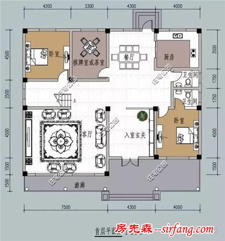 新農(nóng)村別墅16米面寬戶型 7個(gè)衛(wèi)生間洗漱再不排隊(duì)