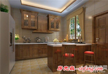 现代中式厨房装修效果图绘出悠憩生活