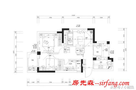 2万半包88平三室 将简约进行到底-瑞家装饰李奇