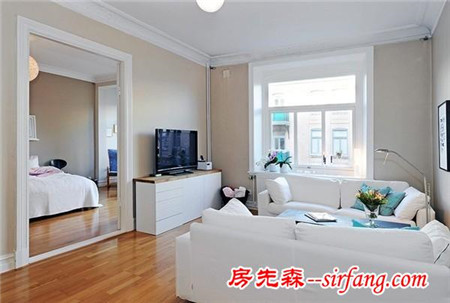 宜家風優(yōu)雅家居，小戶型裝修溫馨客廳案例設(shè)計