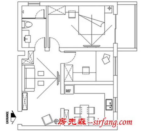 谁说不能黑白配！8W搞定现代简约3房美家