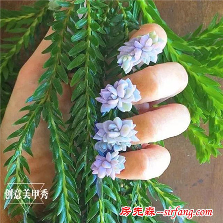 是奇葩还是文艺？多肉植物也能做成美甲？