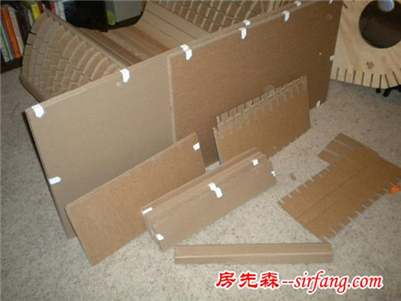 用过的纸箱不要丢，做一张摇椅玩玩！
