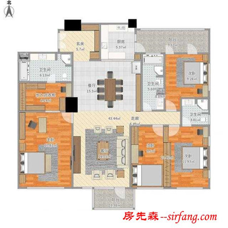 远嫁国外的表姐给大伯装修 297平大的我都害怕 钱多任性