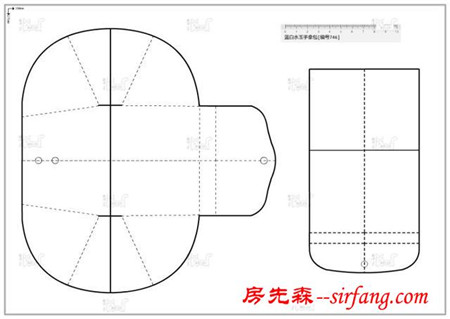 手缝简单新手能学的手拿小钱包教程+图纸