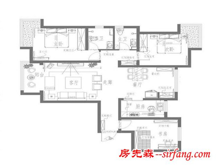 石家庄130平米张姐家现代简约装修效果图