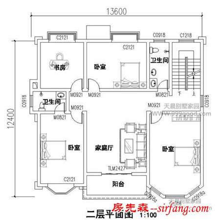 12.4X13.6米别墅设计图平面图，四层霸气欧式豪华风