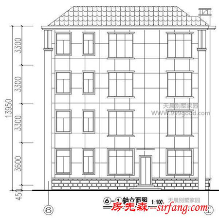 12.4X13.6米别墅设计图平面图，四层霸气欧式豪华风