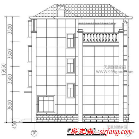 12.4X13.6米别墅设计图平面图，四层霸气欧式豪华风