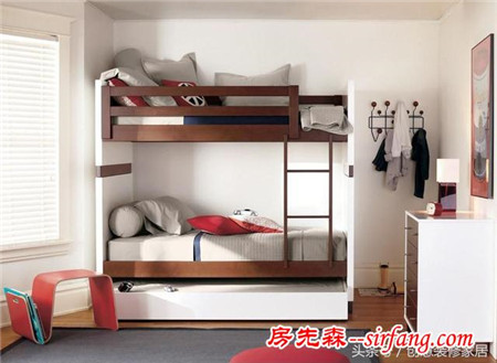 小户型不用在为空间分配而烦恼，上下床装修效果图教你拯救小户型
