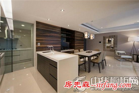 开放式厨房隔断设计 完美界定区域空间