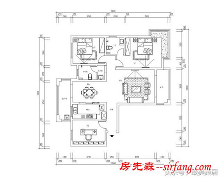 潤豐新尚128平裝修 輕松搞定現(xiàn)代低成本的純真空間