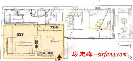 装修实例：40m²老房改造后，衣帽间和浴缸都有了！