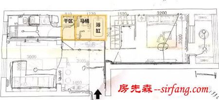 装修实例：40m²老房改造后，衣帽间和浴缸都有了！