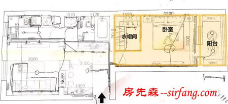 装修实例：40m²老房改造后，衣帽间和浴缸都有了！