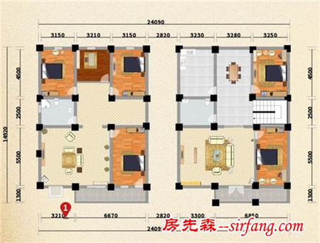 经过多次修改，自建房最终的户型规划，真的不想再改了，看看咋样