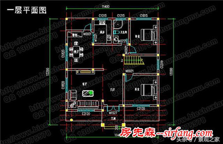 漂亮实用三层小别墅 新农村建设房屋图纸