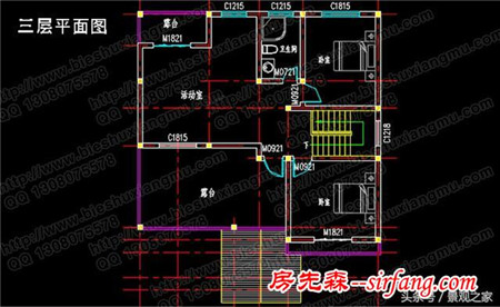 漂亮实用三层小别墅 新农村建设房屋图纸