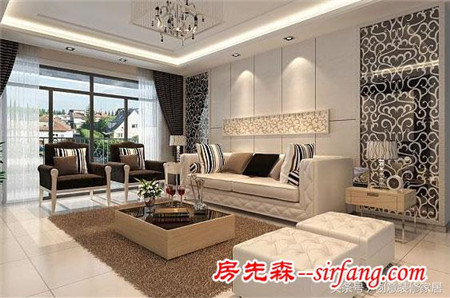 現(xiàn)代創(chuàng)意沙發(fā)背景墻，讓你的客廳簡約不失溫馨，小而不失大氣！