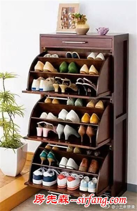 鞋子收纳要注重分类，多种方法最好同时使用